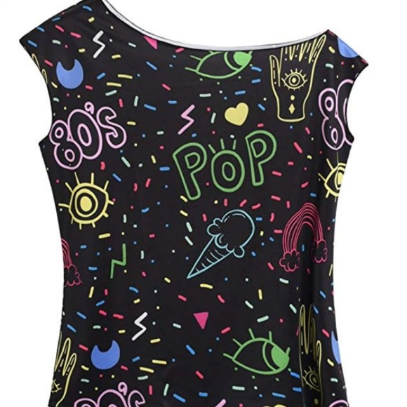 80's Costume Tops - ❤️SALE❤️ 80's Costume Off the Shoulder Top, XL